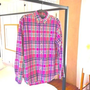POLO RALPH LAUREN Men’s Long Sleeve Classic Button Down Shirt, Like New